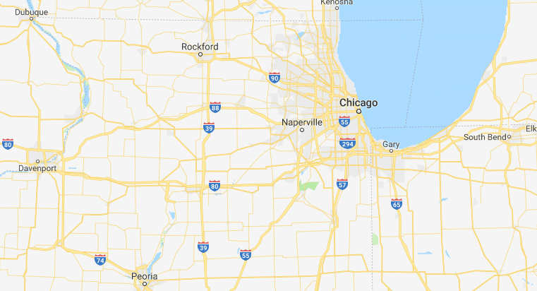 chicago-map2 Map of Chicago Illinois
